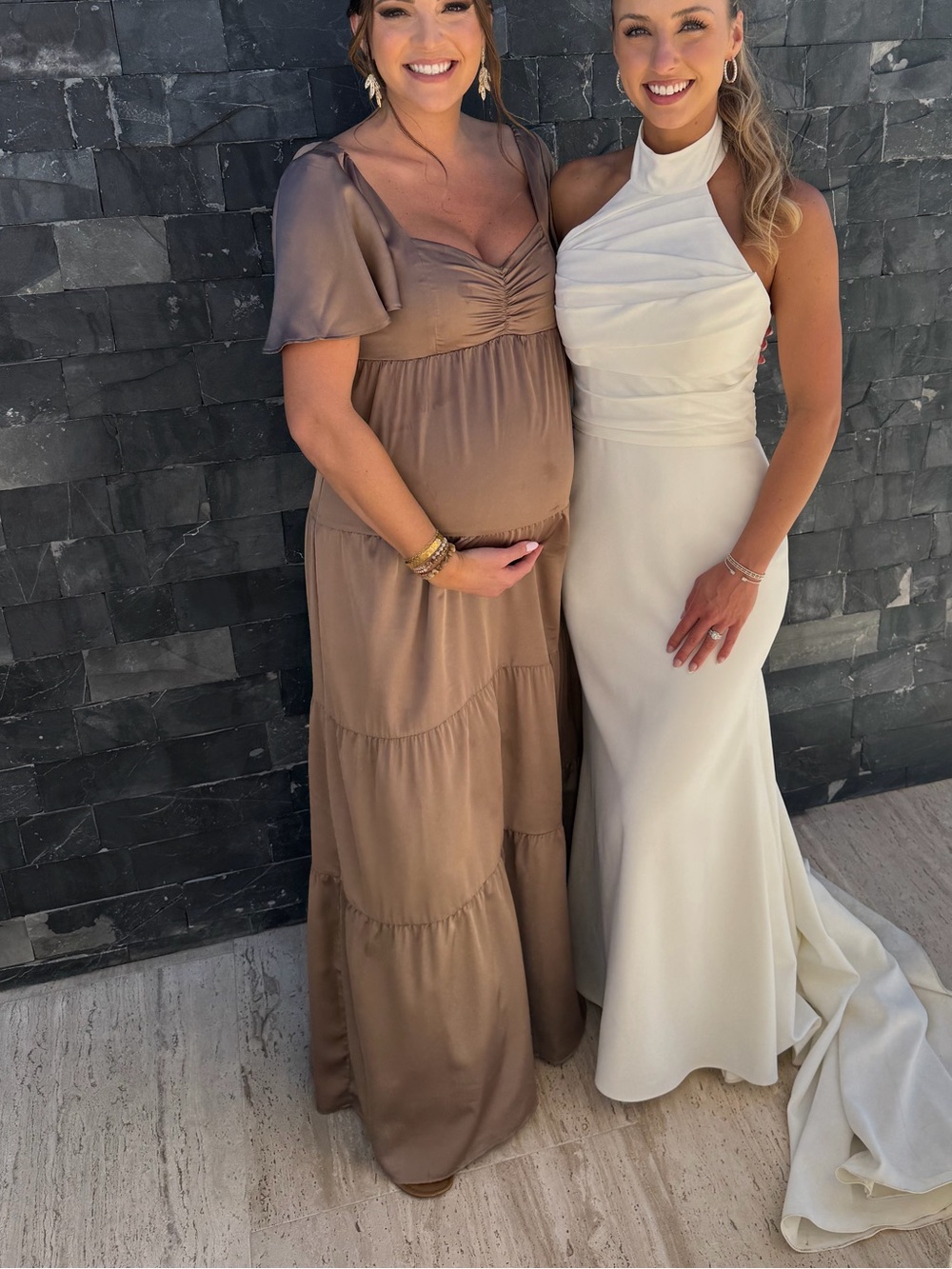 Show Me Your MuMu Brown Tiered Maxi Dress